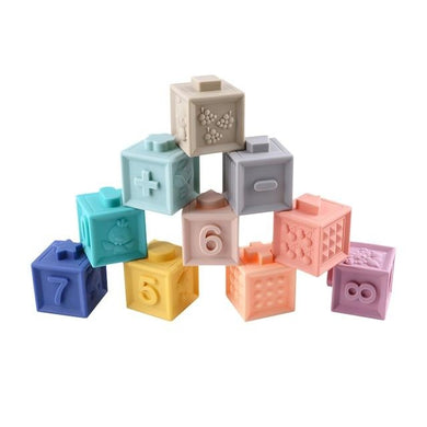 Cubes emboîtables d’éveil - 12 pcs