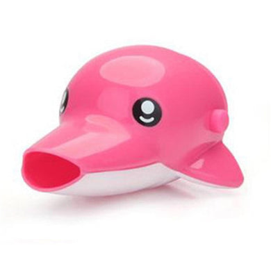 Extension de robinet pour enfant - dauphin rose