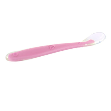 Cuillère en Silicone pour bébé - rose