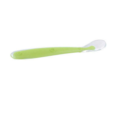 Cuillère en Silicone pour bébé - vert clair