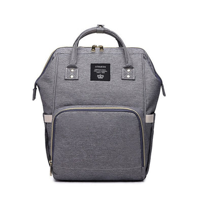 Sac à Dos à Langer Bébé - gris foncé