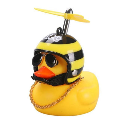 Décoration pour voiture - canard avec casque - Tom