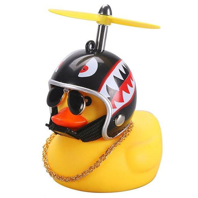 Décoration pour voiture - canard avec casque - Simon