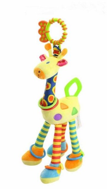 Jouet peluche - jaune girafe